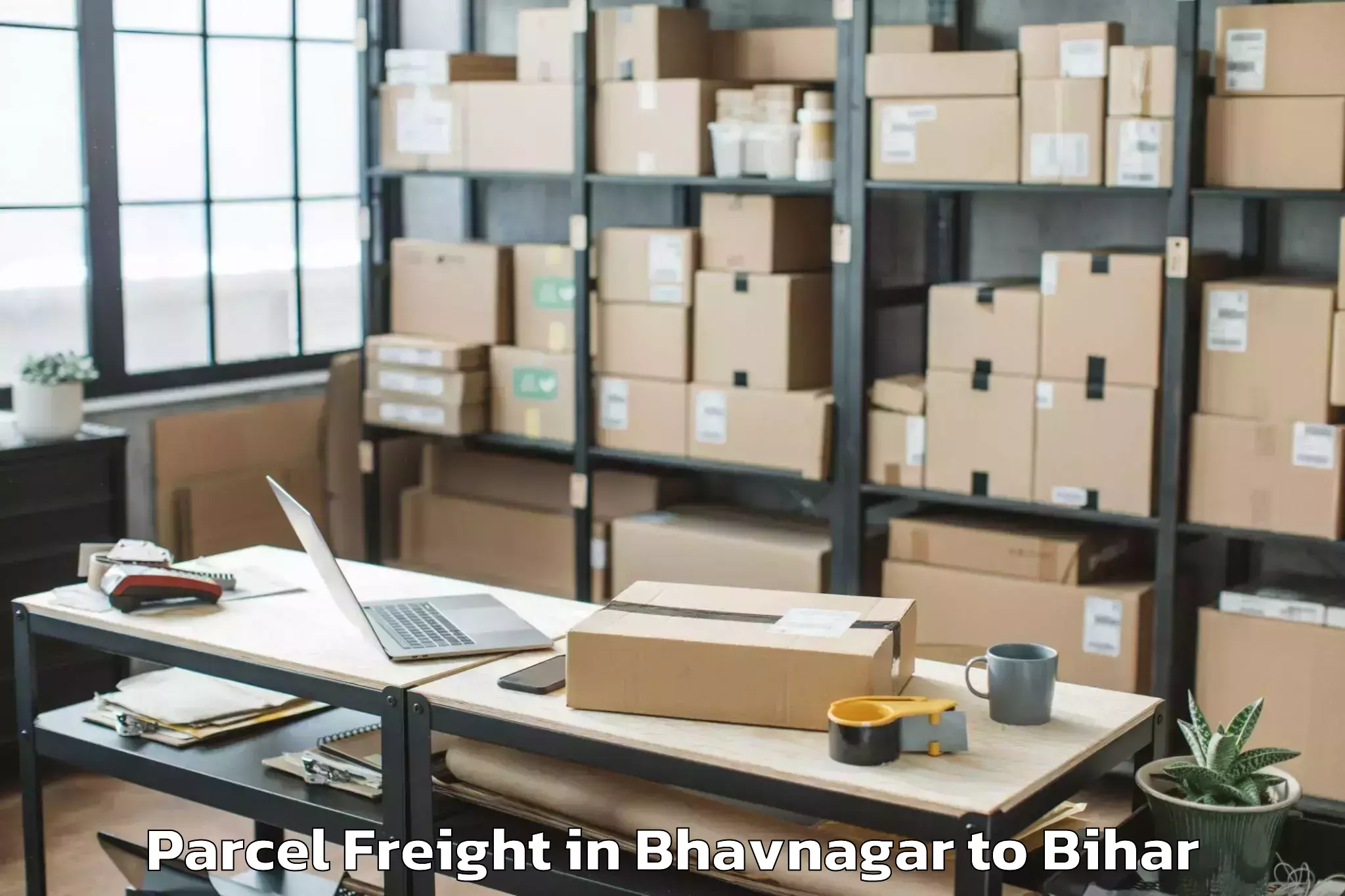 Trusted Bhavnagar to Majhaulia Parcel Freight